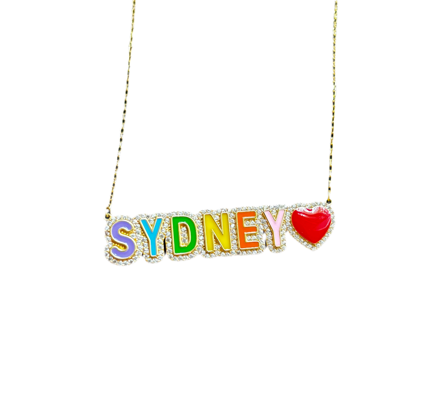 Rainbow Name Necklace
