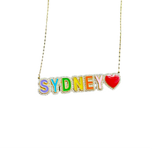 Load image into Gallery viewer, Rainbow Name Necklace