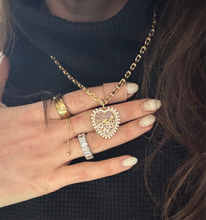 Load image into Gallery viewer, Edgy Heart Glass Locket