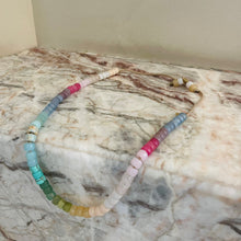 Load image into Gallery viewer, Cove Big Hole Pony Bead Gemstone Necklace