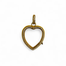Load image into Gallery viewer, Pave Heart Glass Locket