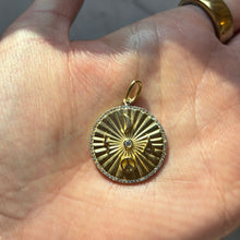 Load image into Gallery viewer, Initial Symbol Medallion with Pave Disc