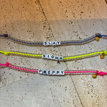 Load image into Gallery viewer, Slay Sigma Preppy Bracelet Set of 3