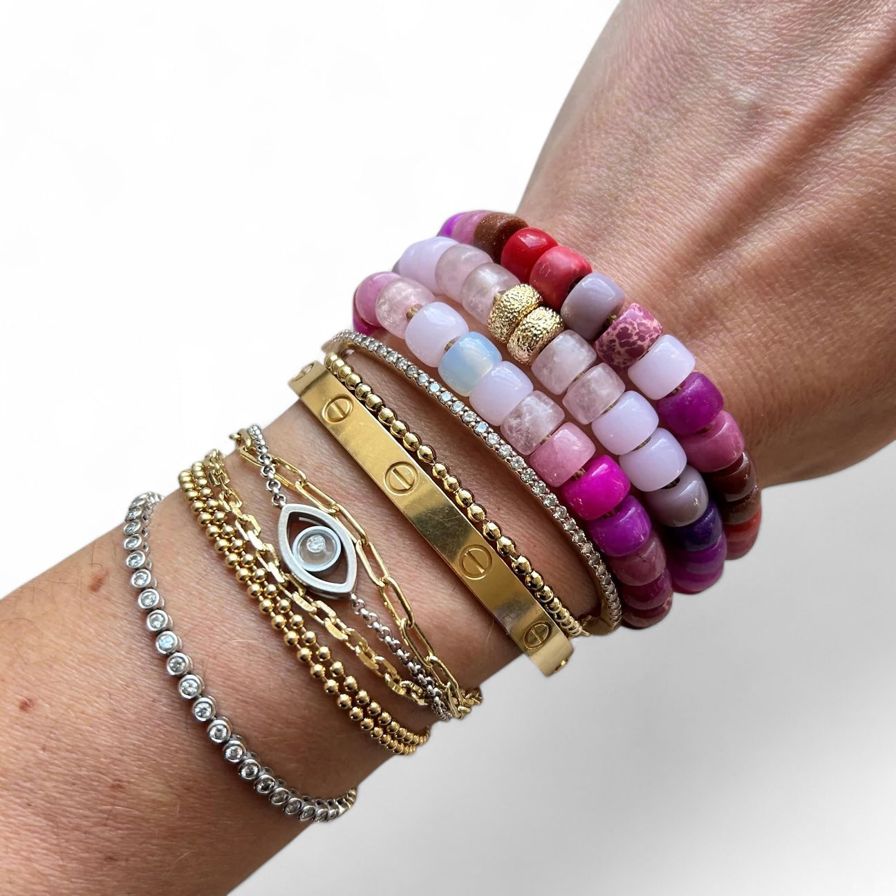 Valentine’s Day Bracelet III, Candy Beads Bracelet