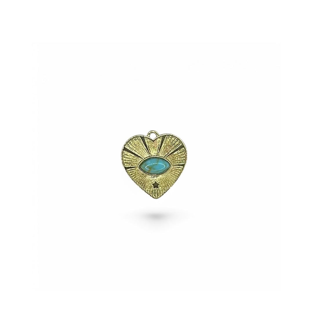 Turquoise Heart Medallion
