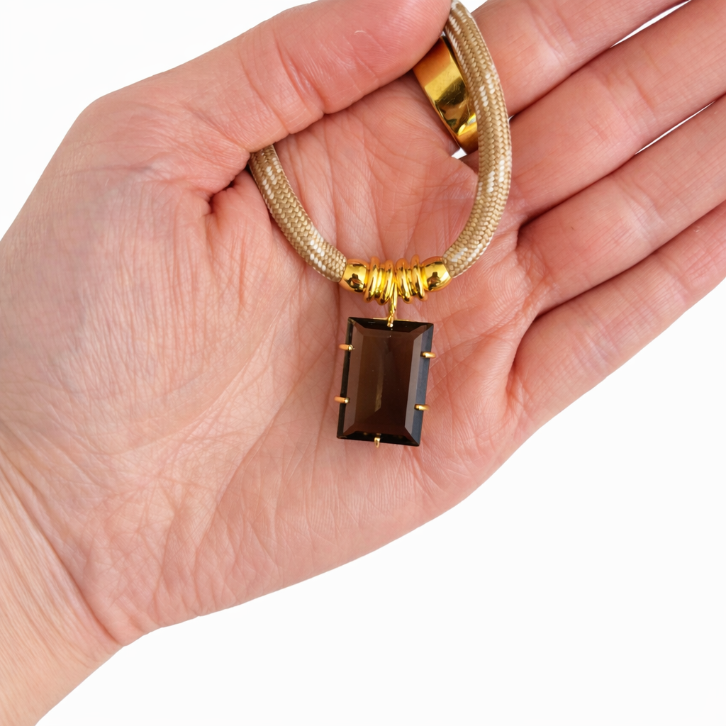 Smoky Quartz Rope Necklace