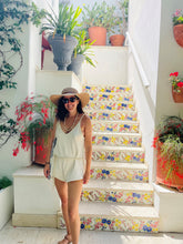 Load image into Gallery viewer, The Perfect White Tee, Gemstone Beaded Necklace with Gold Stardust Spacers