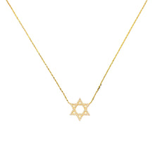 Load image into Gallery viewer, Golden Star of David Necklace