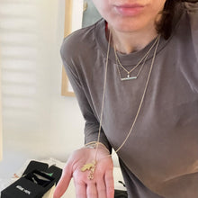 Load image into Gallery viewer, Give Peace a Chance, Hamsa & Peace Gold Filled Necklace