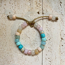 Load image into Gallery viewer, Baby Hues Gemstone Adjustable Beaded Bracelet