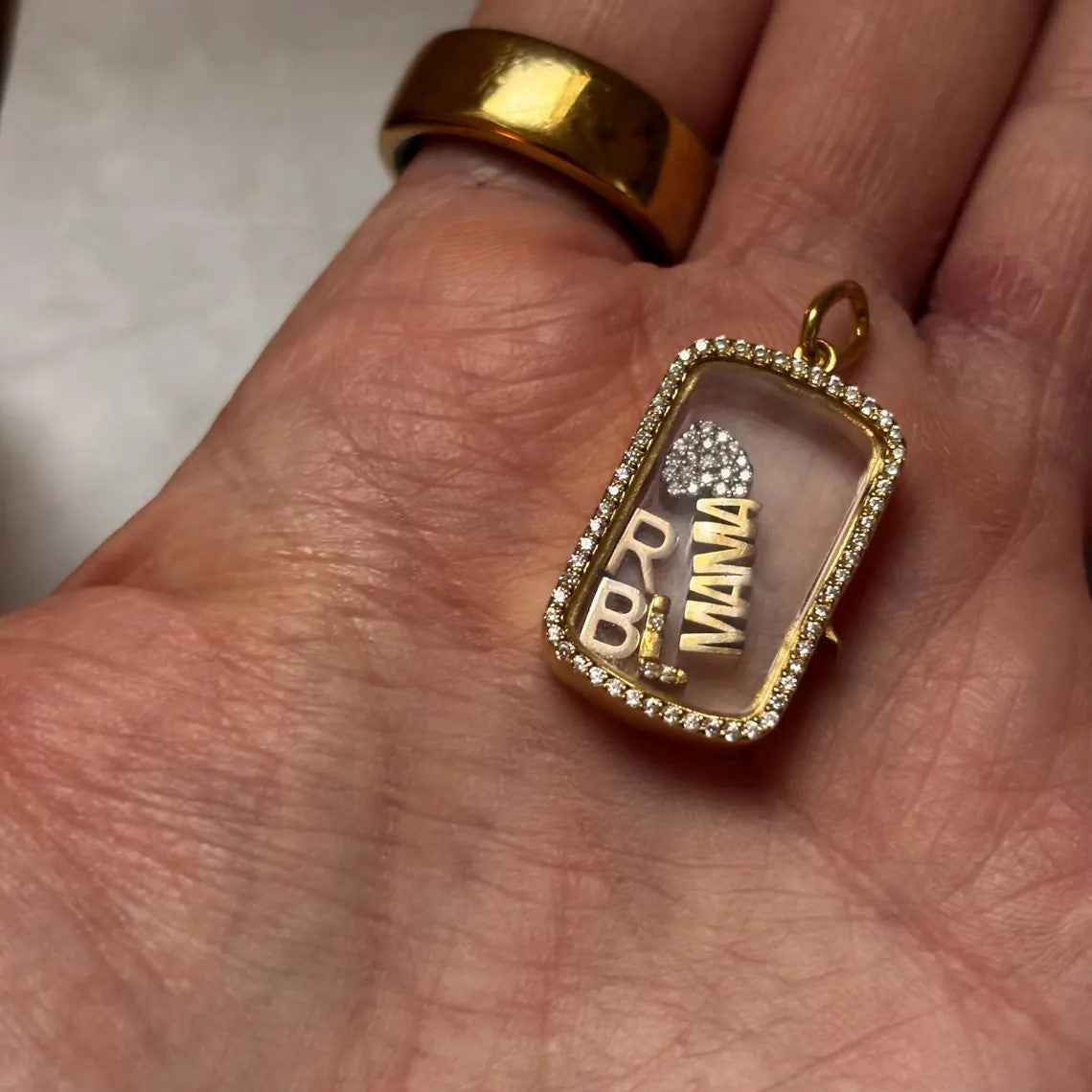 Dog Tag Floating Charm Locket