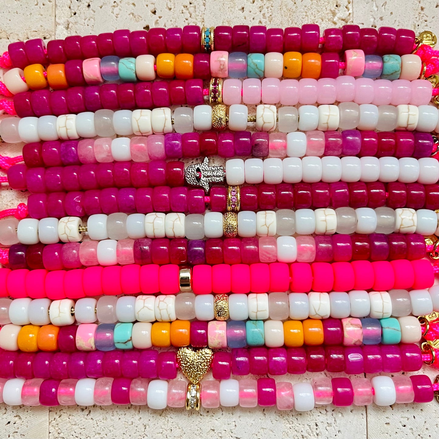 Barbie Dreamhouse, Gemstone Adjustable Beaded Bracelet