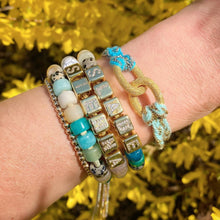Load image into Gallery viewer, Lucky Rainbow Friendship Bracelet with Gold/Silver Links