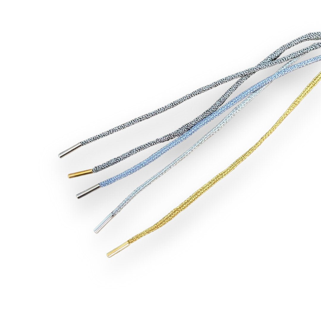 Metallic Braided Bracelet Cord - Multiple Colors - Lurex Cord
