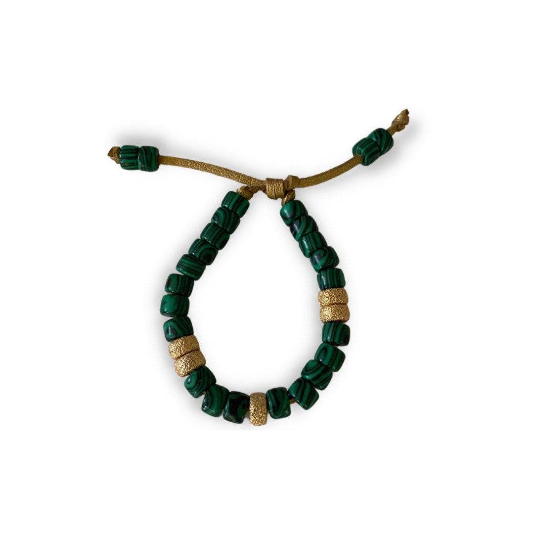The Necessary Stack, Gemstone Beaded Bracelet(s) with Gold Stardust Spacers