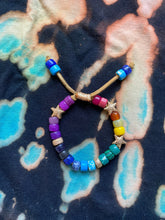 Load image into Gallery viewer, Tie Dye and Seeing Stars Natural Stone Beaded Bracelet with Signature Tassels