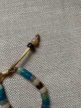 Load image into Gallery viewer, Lake • Natural Gemstone Adjustable Beaded Bracelet with Gold Filled Eye Bead
