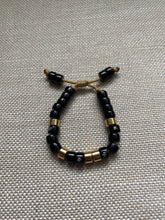 Load image into Gallery viewer, The Oberon: Starry Night Collection Natural Stone Beaded Bracelet with Star Beads