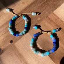 Load image into Gallery viewer, The Blues Brothers • Natural Gemstone Adjustable Beaded Bracelet