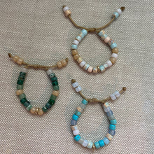 Load image into Gallery viewer, Skinny Minny • Henry Reese Gemstone Bracelet with Skinny 14k Gold Bead