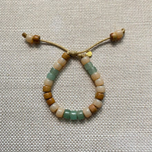Load image into Gallery viewer, The Eucalyptus, Forte Bead Gemstone Bracelet