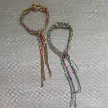 Load image into Gallery viewer, Lucky Rainbow Friendship Bracelet with Gold/Silver Links