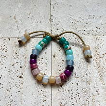 Load image into Gallery viewer, The Unicorn • Gemstone Adjustable Beaded Bracelet
