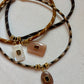 Moonstone Smoke Pendant Latte Cord