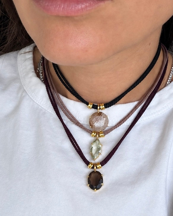 Smoky Quartz Rope Necklace