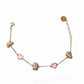 Custom Enamel Initial Heart Bracelet with Pave Outline