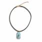 Larimar Pendant Rope Necklace