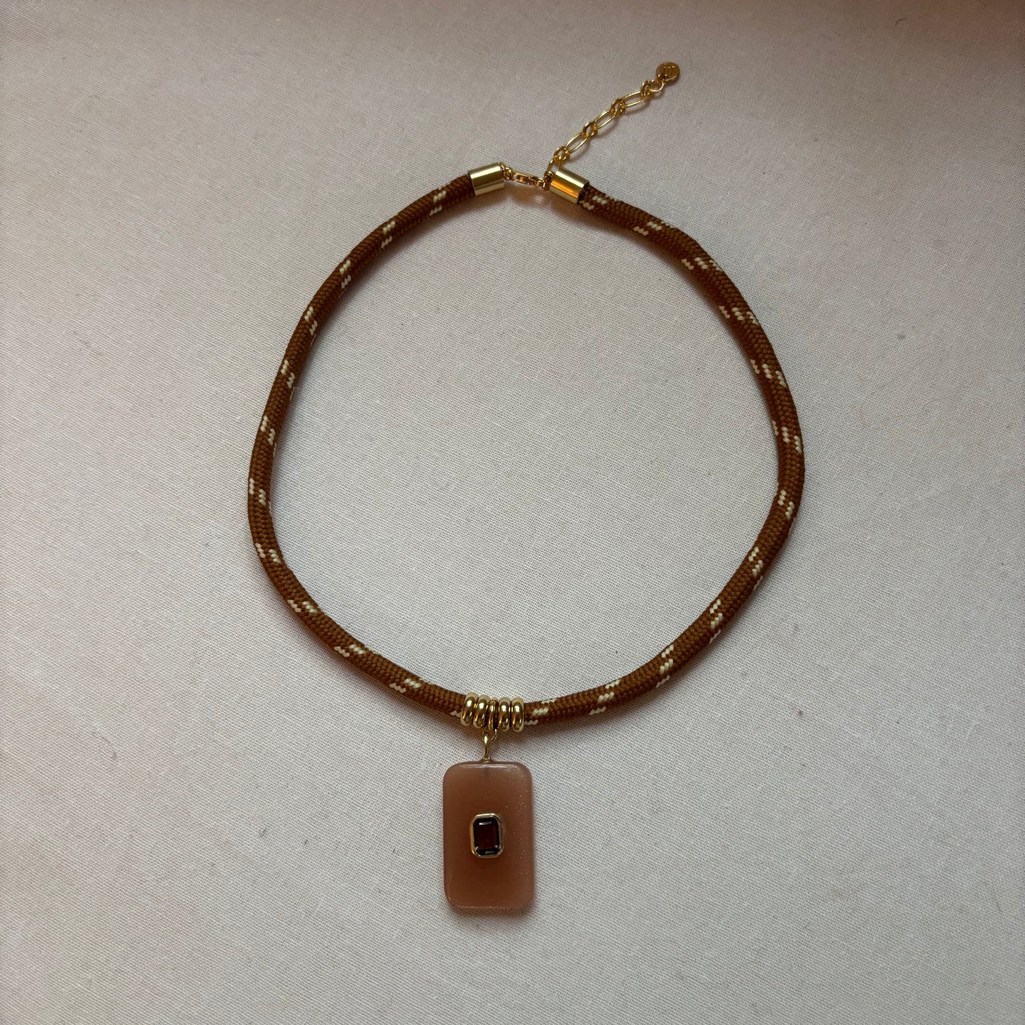 Rose Ember Pendant Necklace