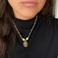 Rutilated Quartz & Yellow Citrine Oval Rope Necklace