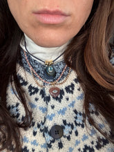 Load image into Gallery viewer, Labradorite and Blue Topaz Oval Rope Necklace
