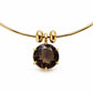 Smoky Quartz Gold-Filled Collar Necklace