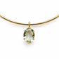 Green Amethyst Gold-Filled Collar Necklace
