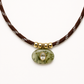 Prehnite & White Topaz Rope Necklace