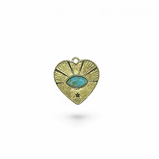 Turquoise Heart Medallion