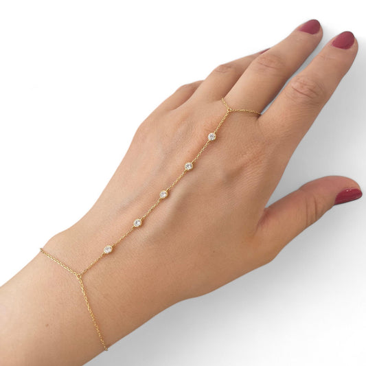 Sterling Silver Hand Chain