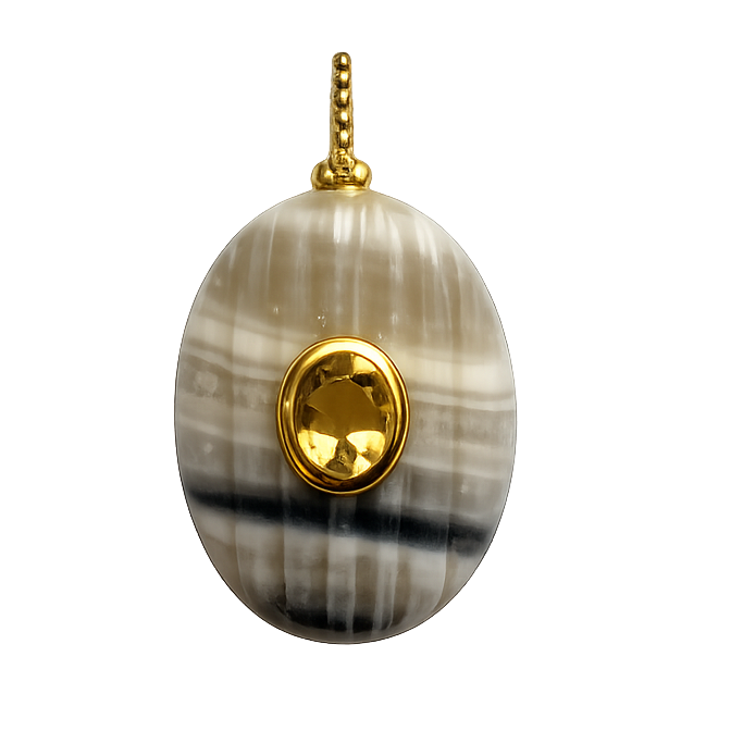 Calcite Ribbed (Oval)