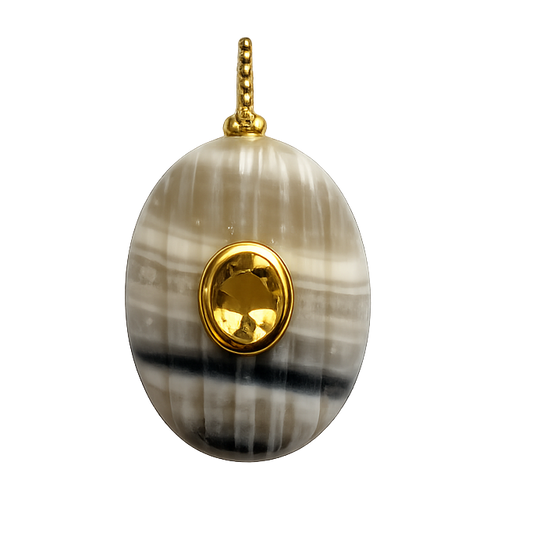 Calcite Ribbed (Oval)