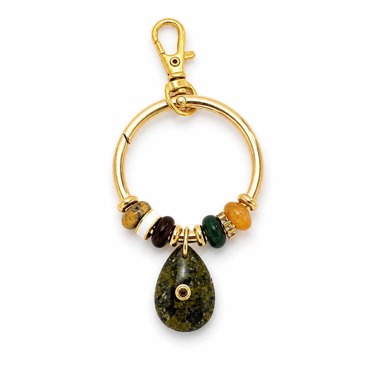 Fortuna Keychain Collection | Gemstone Charm Keychains | LB Beadz