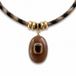 Chocolate Smoke Pendant Necklace