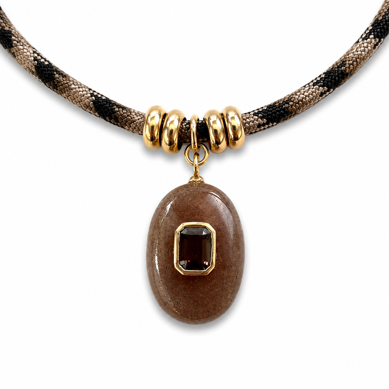 Chocolate Smoke Pendant Necklace
