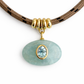 Aquamarine & Blue Topaz Oval Rope Necklace