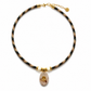 Rutilated Quartz & Yellow Citrine Oval Rope Necklace