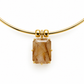 Rutilated Quartz Gold-Filled Collar Necklace