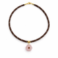 Rose Quartz Hexagon Rope Necklace