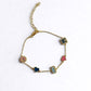 Custom Enamel Initial Heart Bracelet with Pave Outline