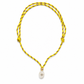 Moonstone & White Topaz Petite Oval Rope Necklace